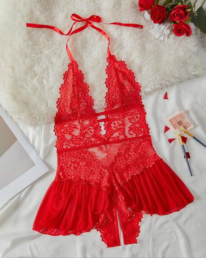 Conjunto de Pijamas de Renda - SonhoBeauty