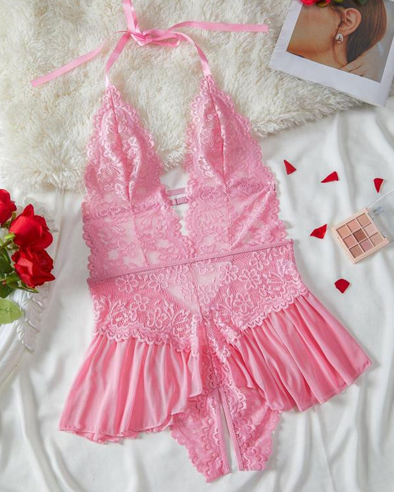 Conjunto de Pijamas de Renda - SonhoBeauty